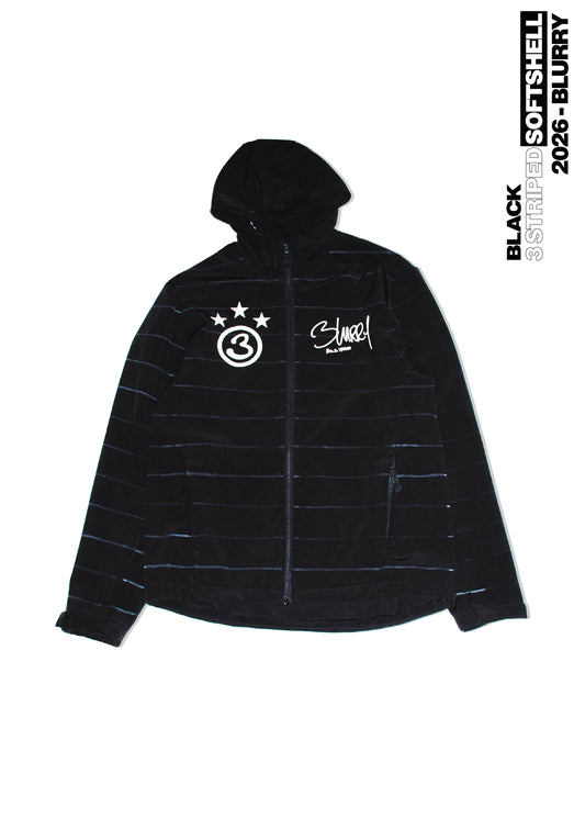 3 STIPED SOFTSHELL  NOIR